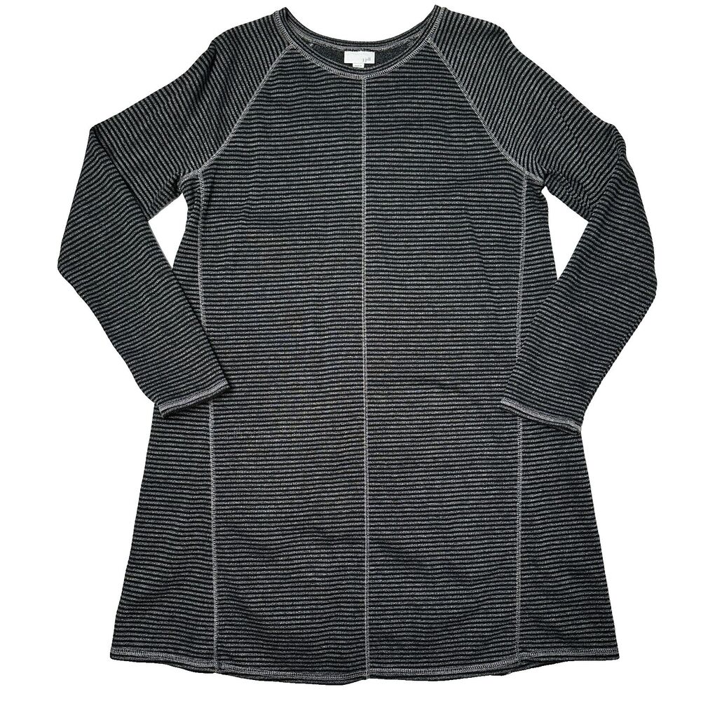 J. Jill Striped Sweater Dress Pullover Crewneck